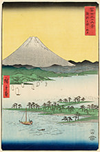 歌川広重『冨士三十六景 駿河三保之松原』