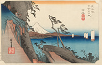 歌川広重『東海道五拾三次之内　由井　薩埵嶺』当館蔵