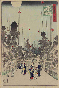二代歌川広重『東京名所 東都青山百人町星燈籠』静岡県立中央図書館蔵