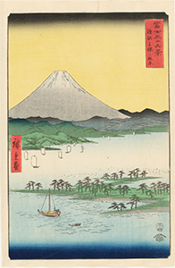 歌川広重『冨士三十六景　駿河三保之松原』当館蔵