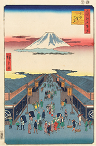 歌川広重『名所江戸百景　する賀てふ』当館蔵