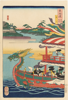 歌川芳艶『東海道名所之内 淀川』当館蔵