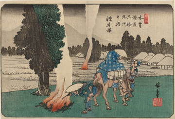 Part1歌川広重『木曽海道六拾九次之内 軽井澤』当館蔵