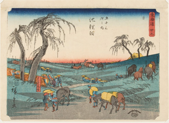 歌川広重『東海道 丗九 五十三次之内 池鯉鮒』当館蔵