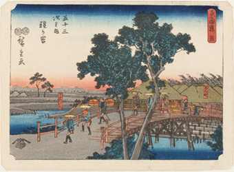 歌川広重『東海道 五 五十三次之内 程ヶ谷』当館蔵