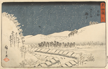 歌川広重『東海道 廿一 五十三次 鞠子』当館蔵