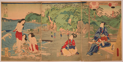 歌川広重『幼童行烈道中之圖』当館蔵