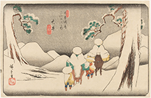 歌川広重『木曽海道六拾九次之内 大井』