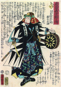 歌川芳虎『忠臣義士銘々傳 い 大星由良之助藤原良雄』静岡県立中央図書館蔵